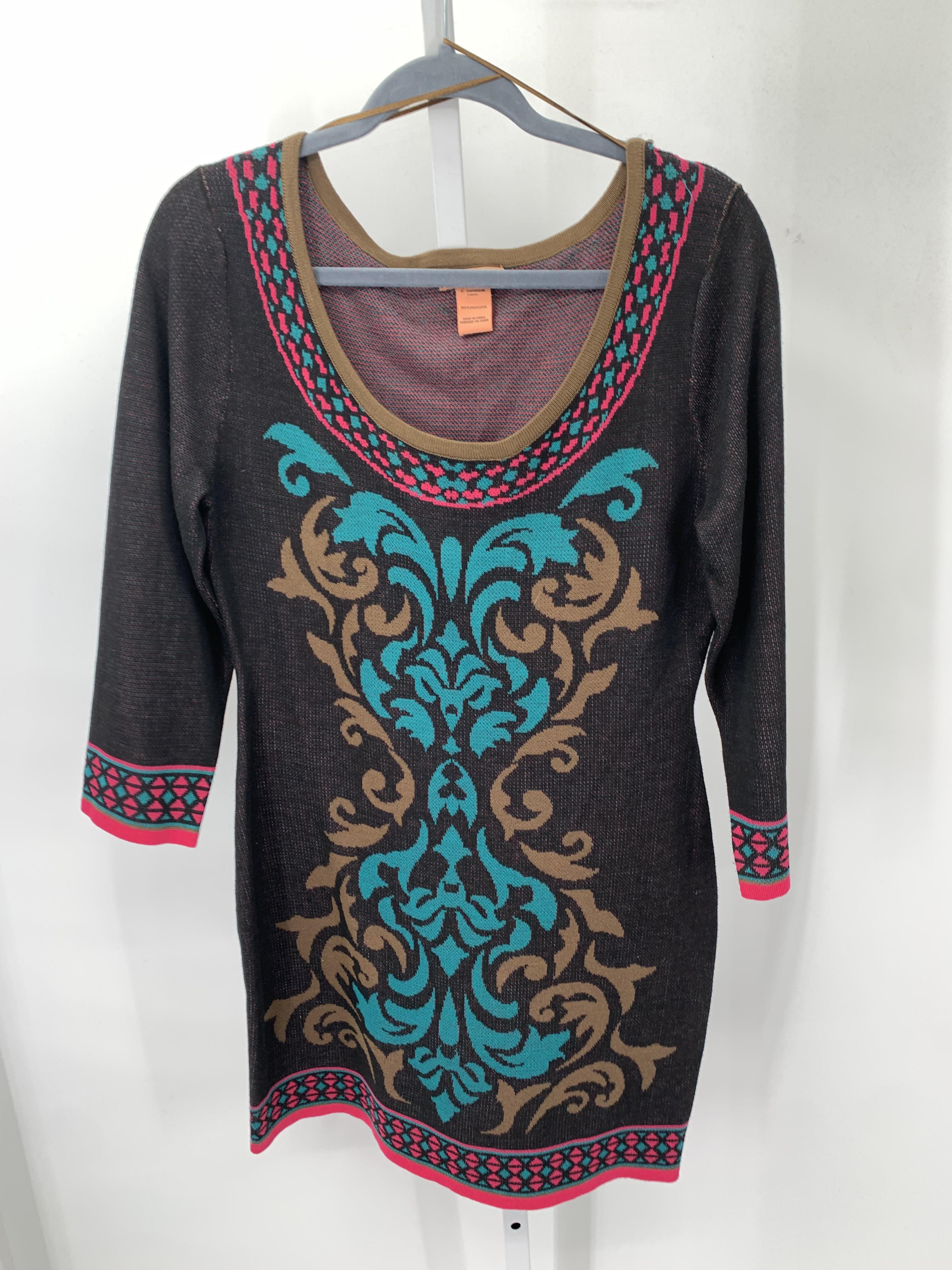 Flying Tomato Size Large Misses Long Sleeve Dress