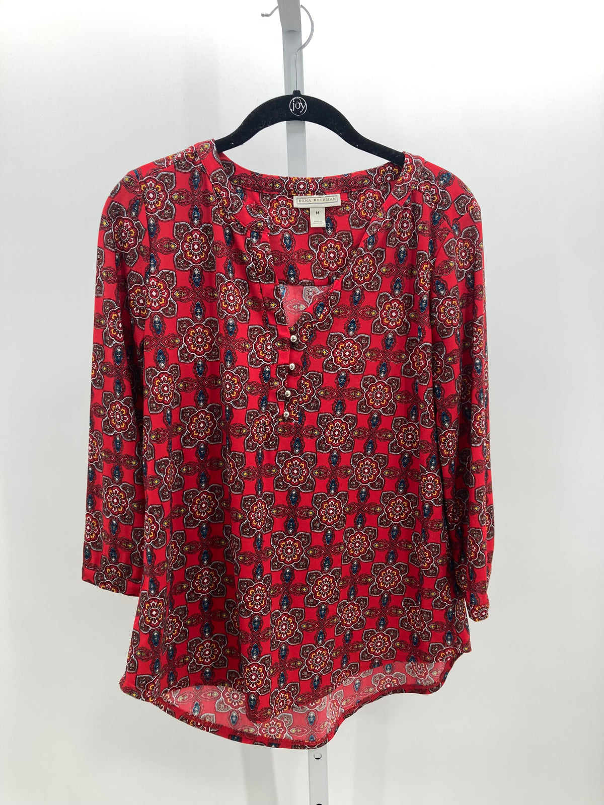 Dana Buchman Size Medium Misses 3/4 Sleeve Shirt