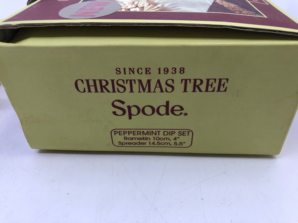 NIP SPODE PEPPERMINT DIP SET.