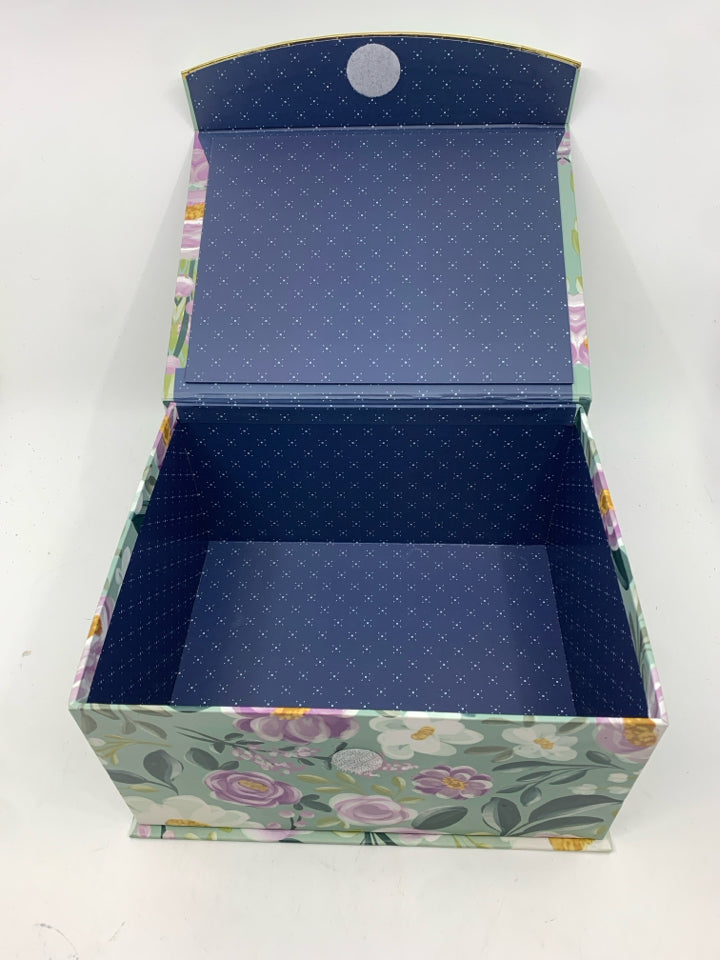 PURPLE FLORAL GIFT BOX.