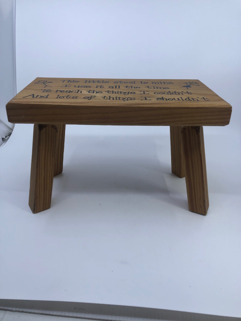 LITTLE STOOL IS MINE- STEP STOOL.