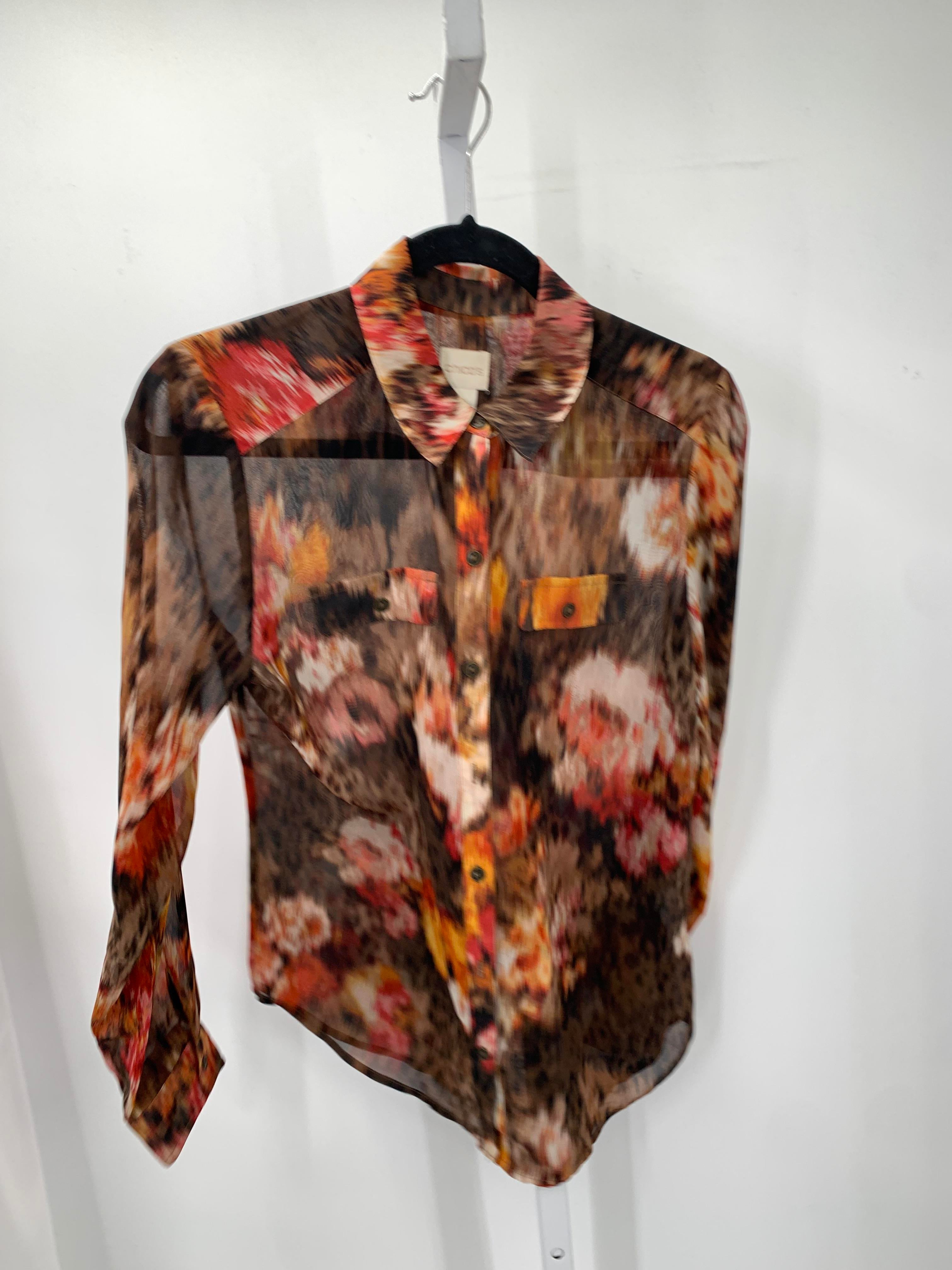 Chico's Size X Small Misses Long Sleeve Shirt