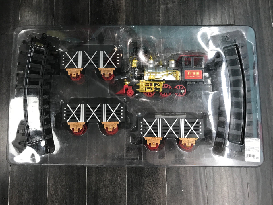Electric Christmas Train Toy Set *minor wear*