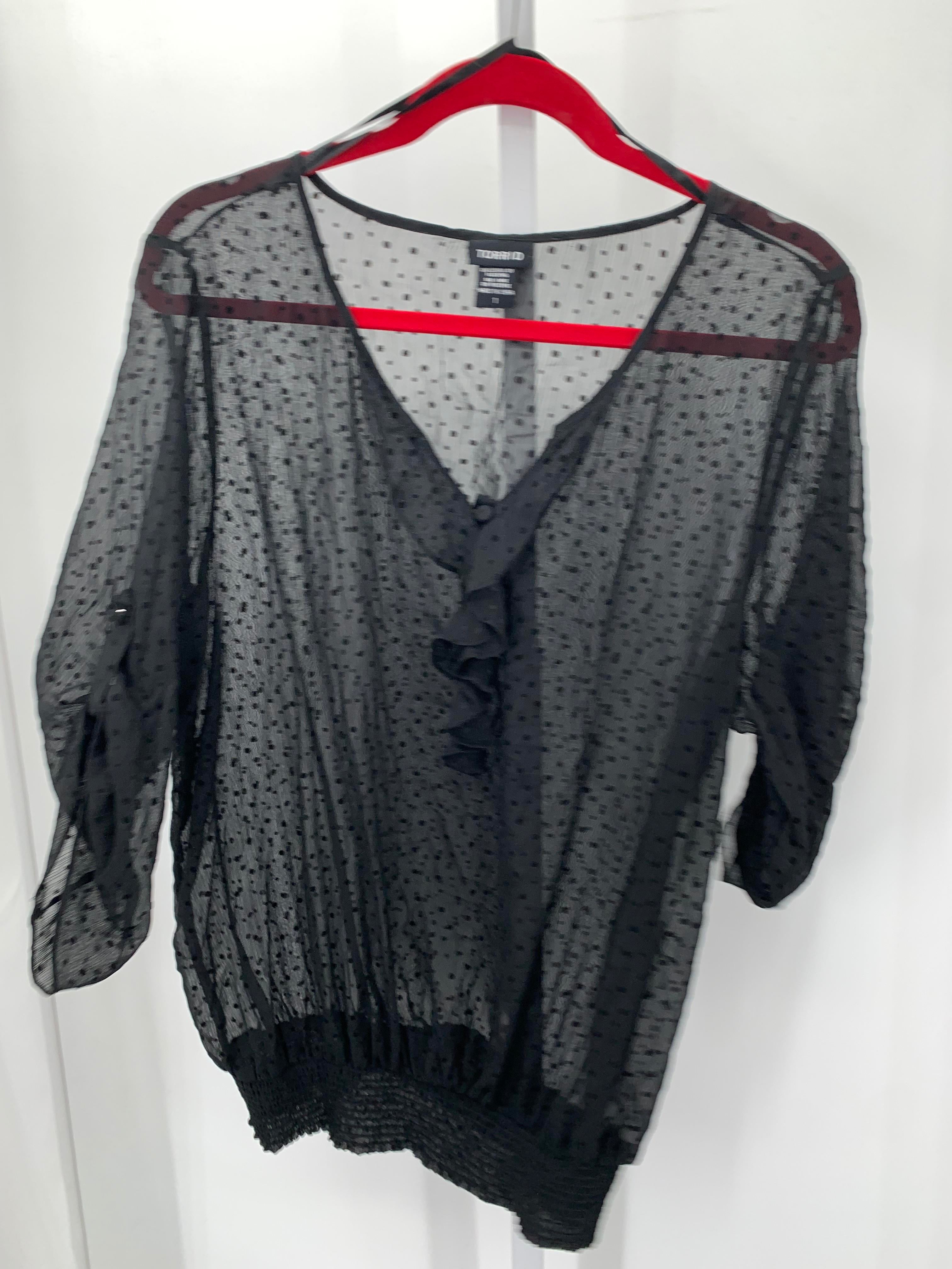 Torrid Size 1X Womens 3/4 Sleeve Shirt