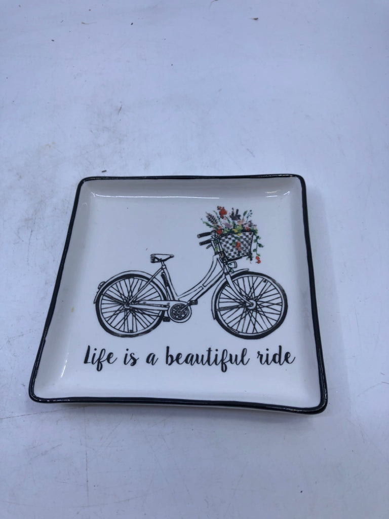 LIFE IS BEAUTIFUL JEWELRY DISH.
