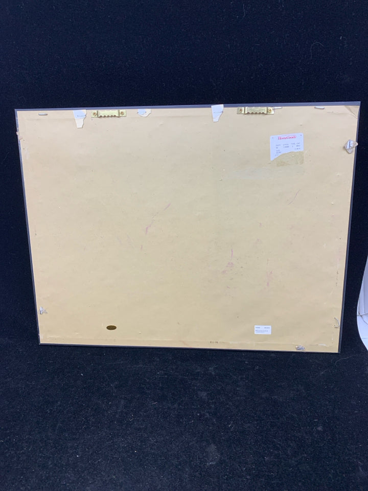 "YOU ARE LOVED" BLACK/WHITE/GOLD POLKA DOT WALL HANGING.