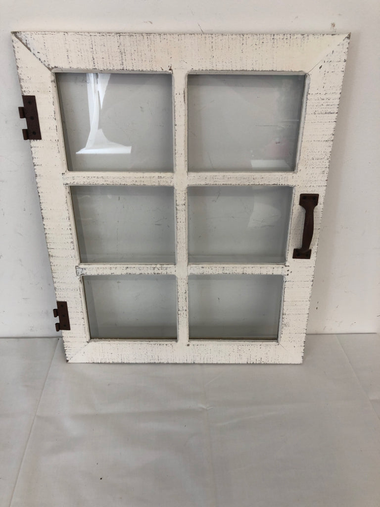 WHITE WINDOW WALL HANGING.