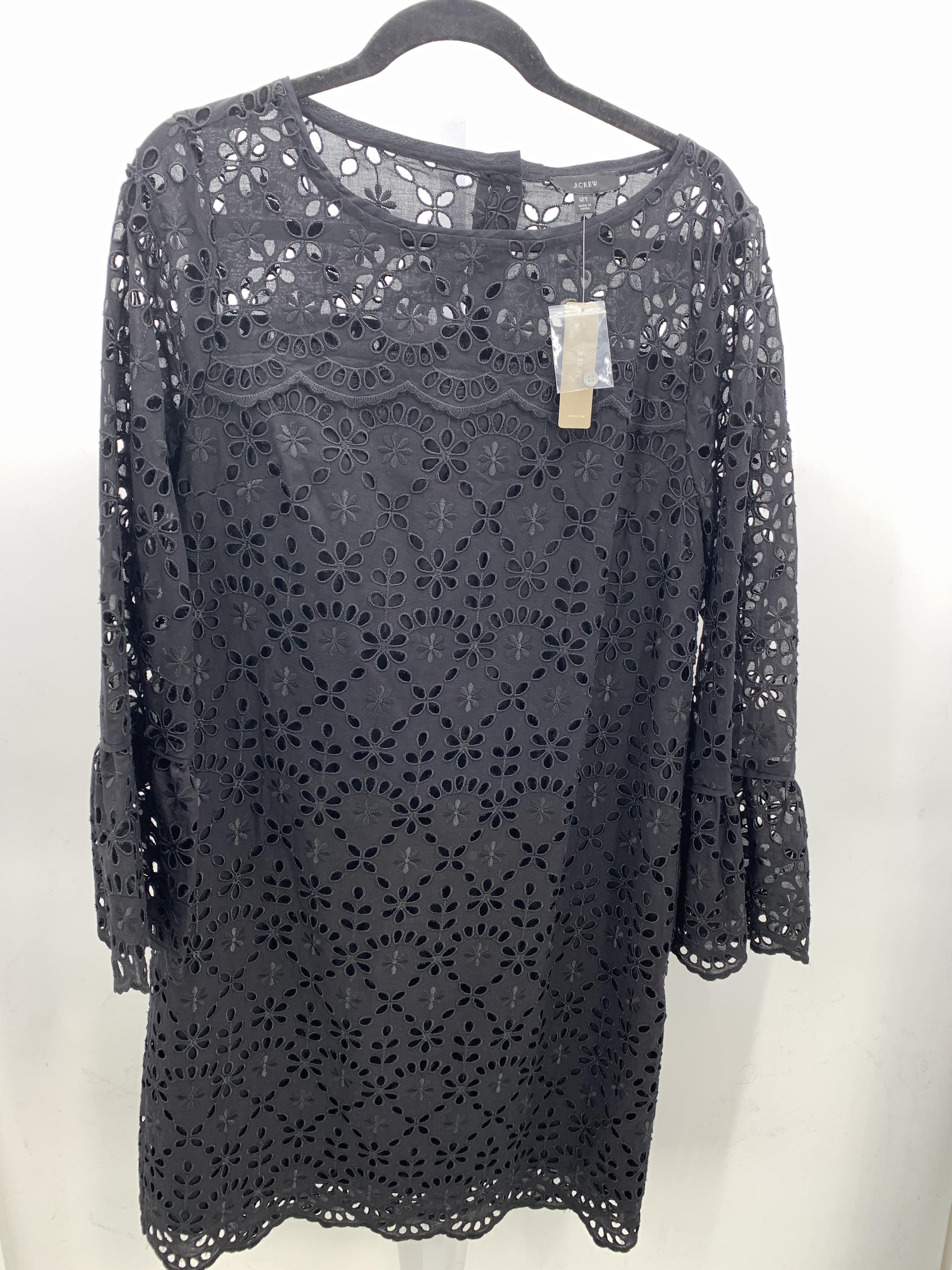 J. Crew Size 12 Tall Misses Long Sleeve Dress