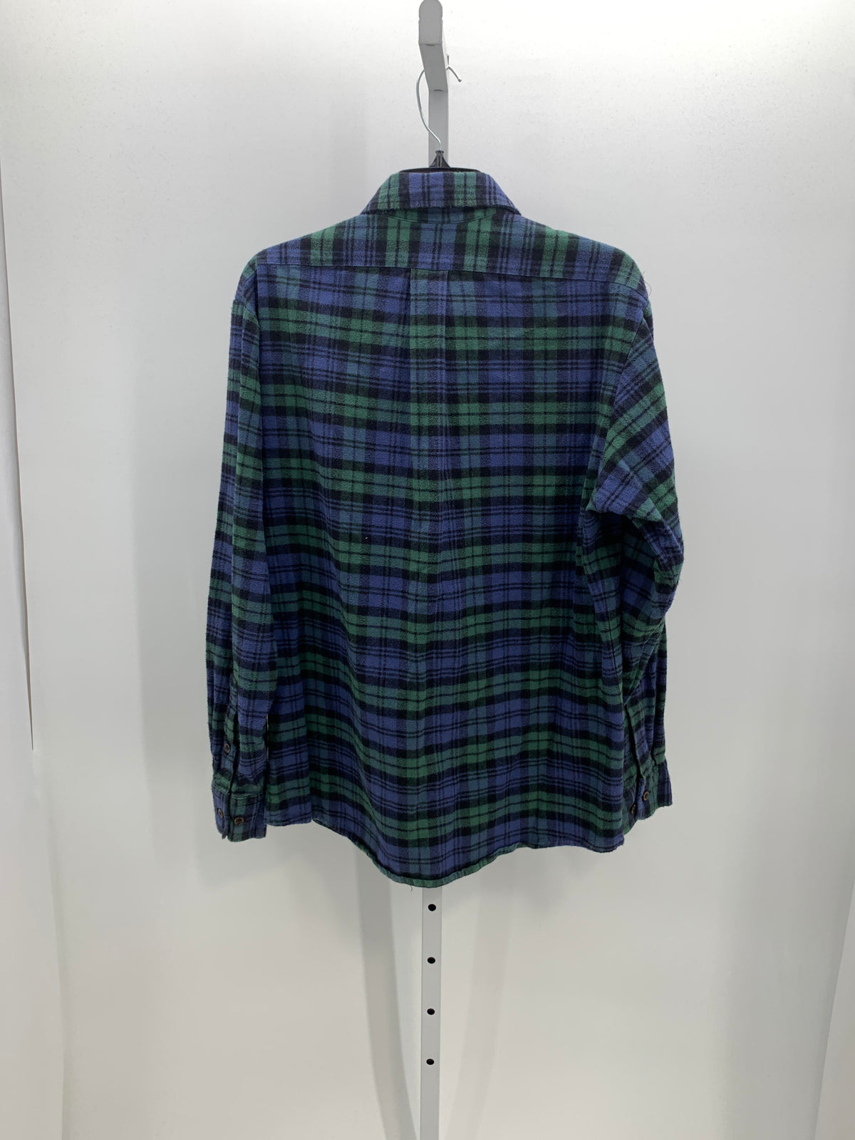 GREEN BLACK PLAID.