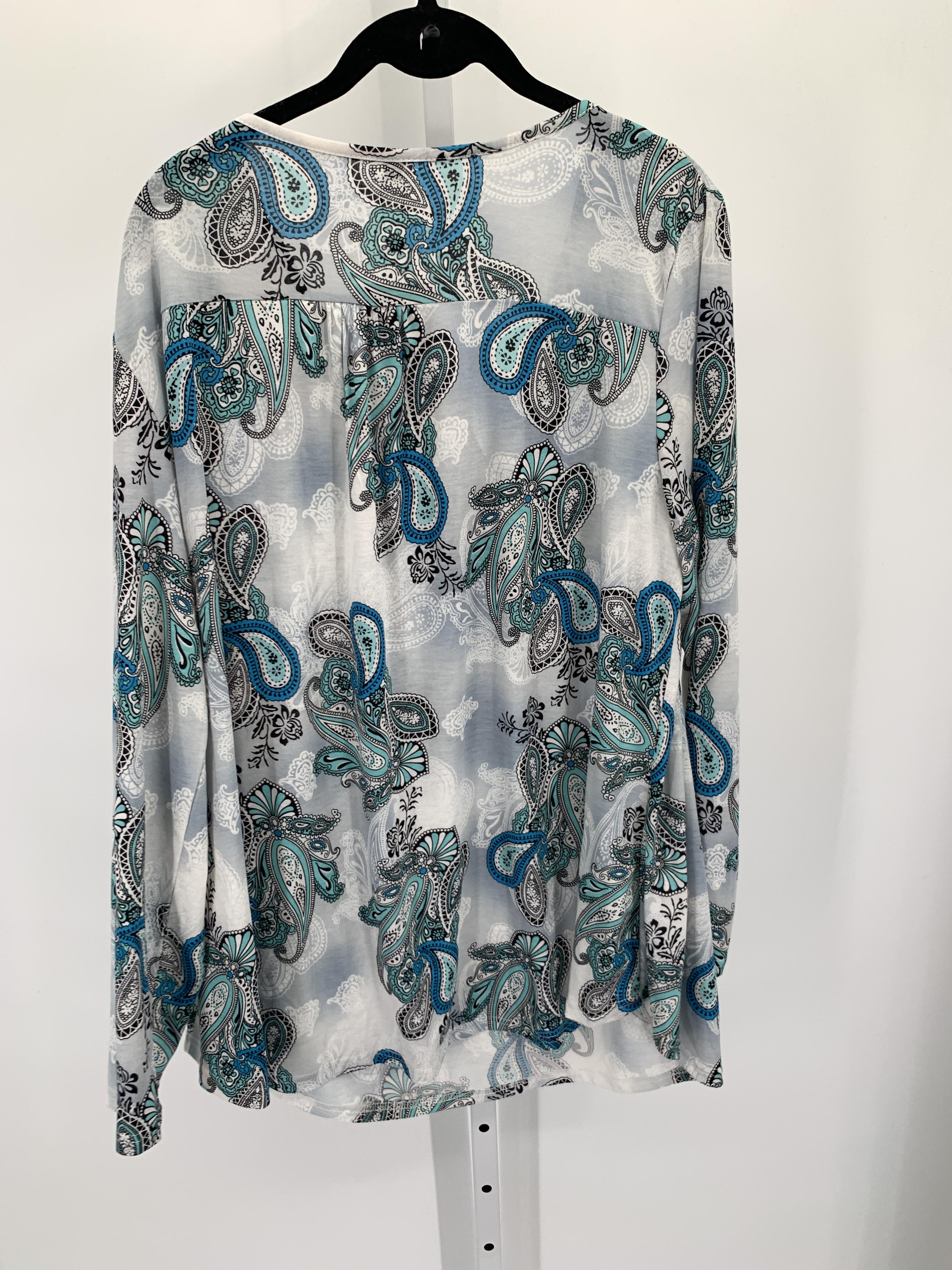 Size 2X Womens Long Sleeve Shirt