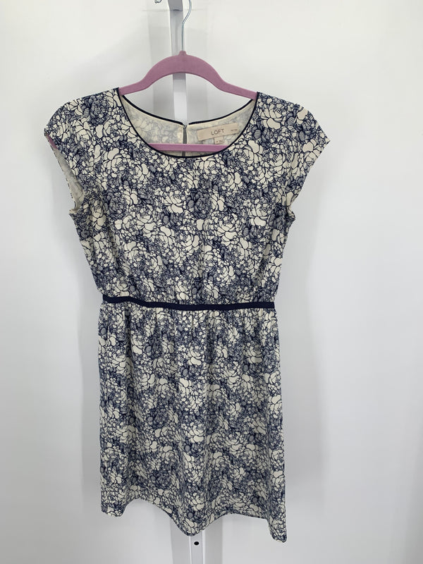 Loft Size 2 Petite Petite Short Sleeve Dress