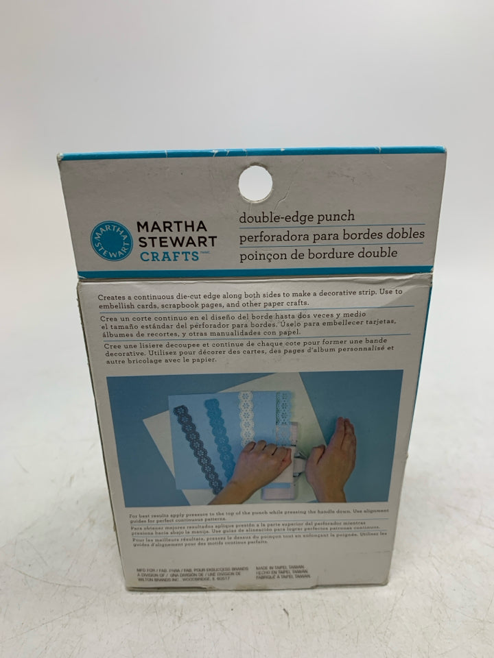 NIB MARTHA STEWART  BUTTERFLY DOUBLE-EDGE TRIM PUNCH.