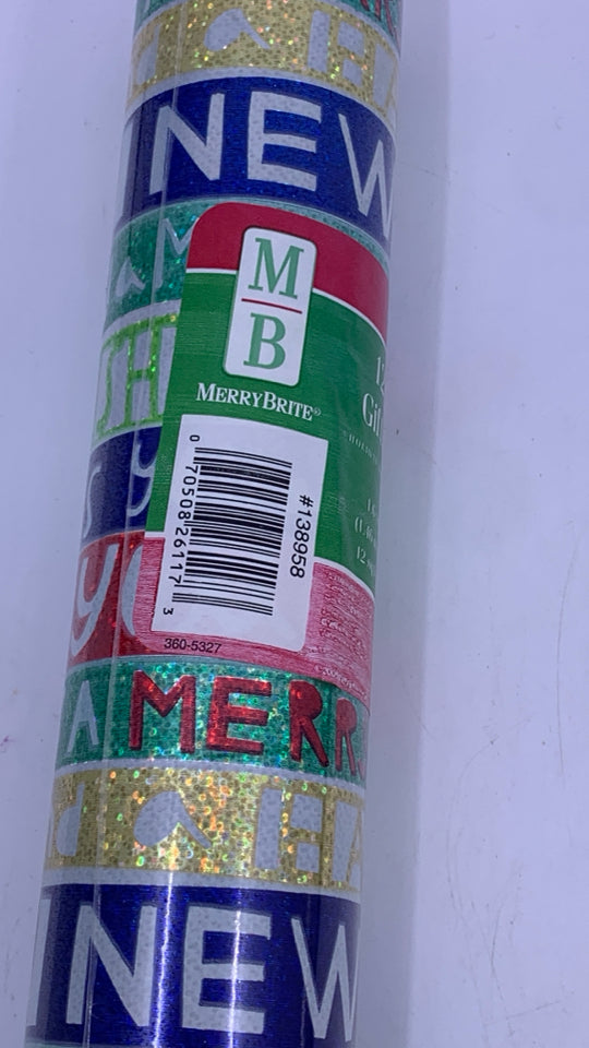HAPPY HOLIDAY WRAPPING PAPER.