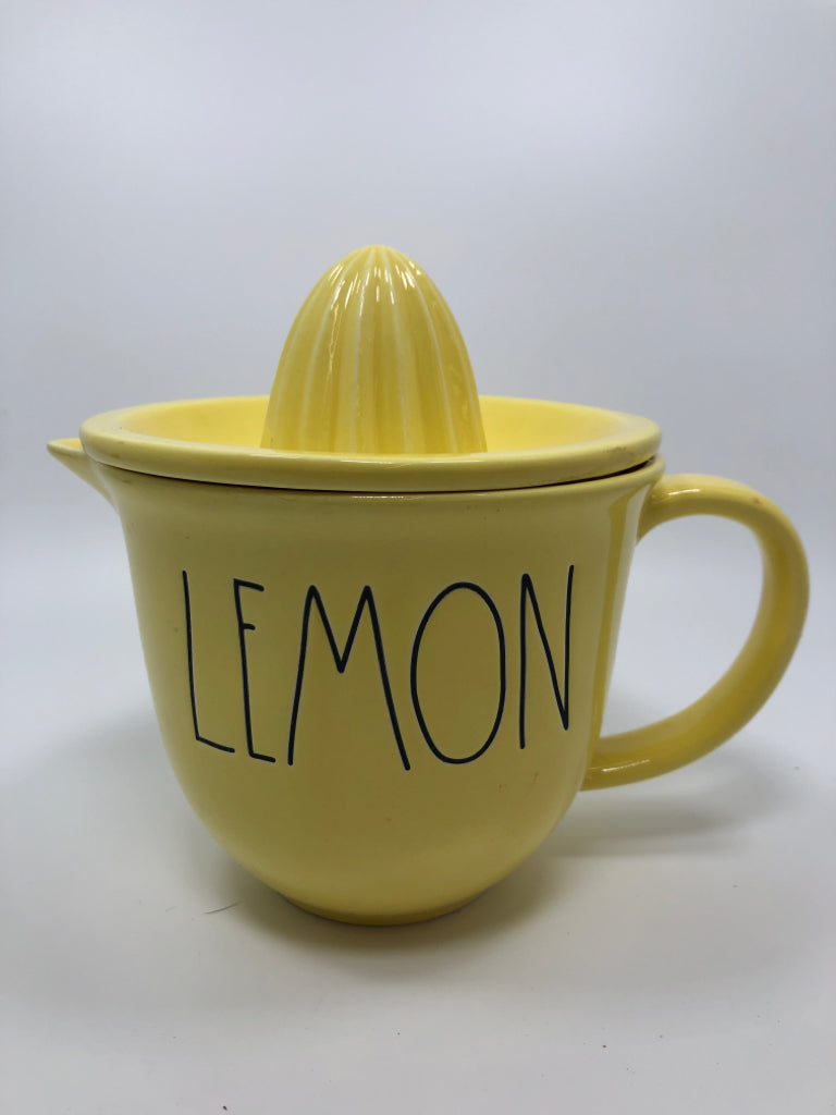 RAE DUNN LEMON CITRUS JUICER.