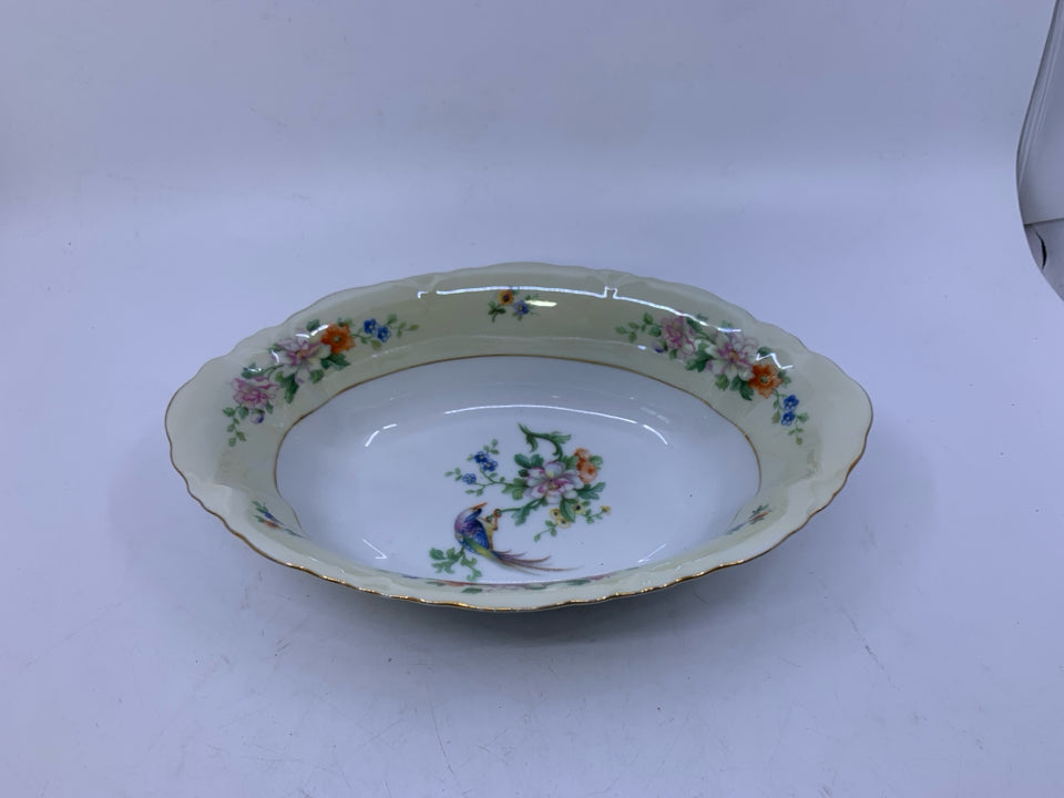 VTG OVAL SONGBIRD BOWL- HEINRICH & CO SELB.