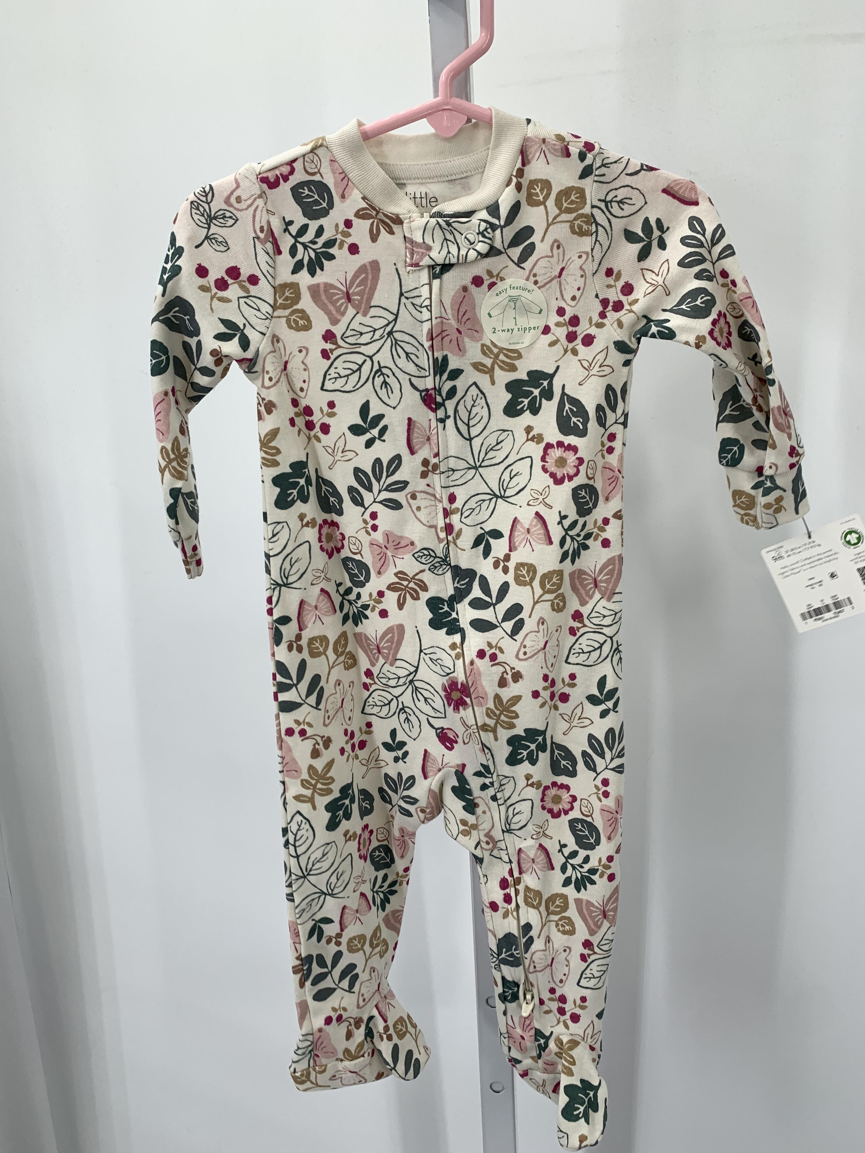 Carters Size 9 Months Girls Long Slv. Romper