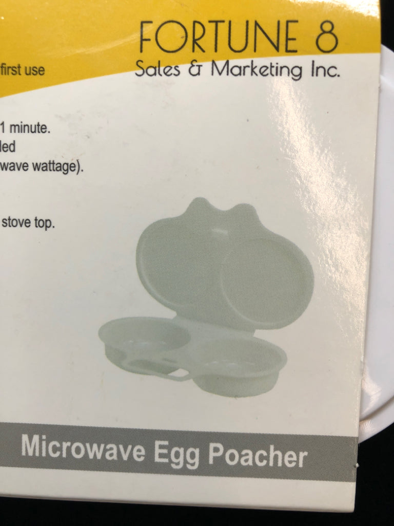 NIB MICROWAVE EGG POACHER.