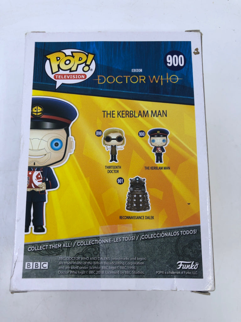 NIB POP! THE KERBLAM MAN #900- DR WHO