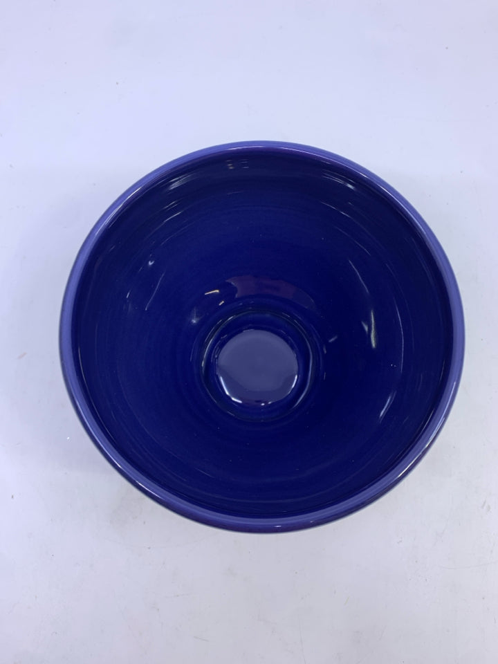 COBALT BLUE CERAMIC FOOTED BOWL-WILLIAM SONOMA.