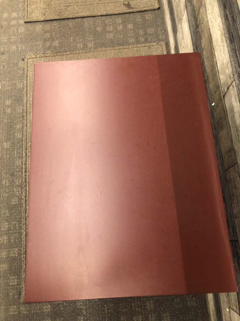 3-TIER CHERRY FINISH MODERN END TABLE.