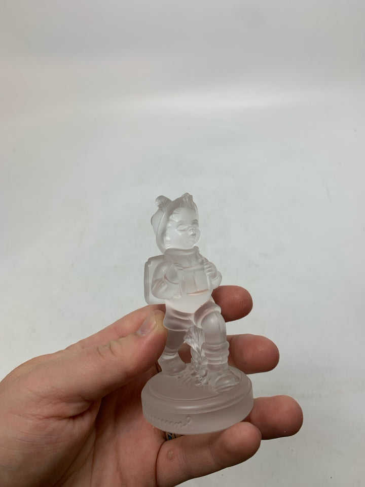 LEAD CRYSTAL HUMMEL SCHOOL BOY FIGURINE 1992.
