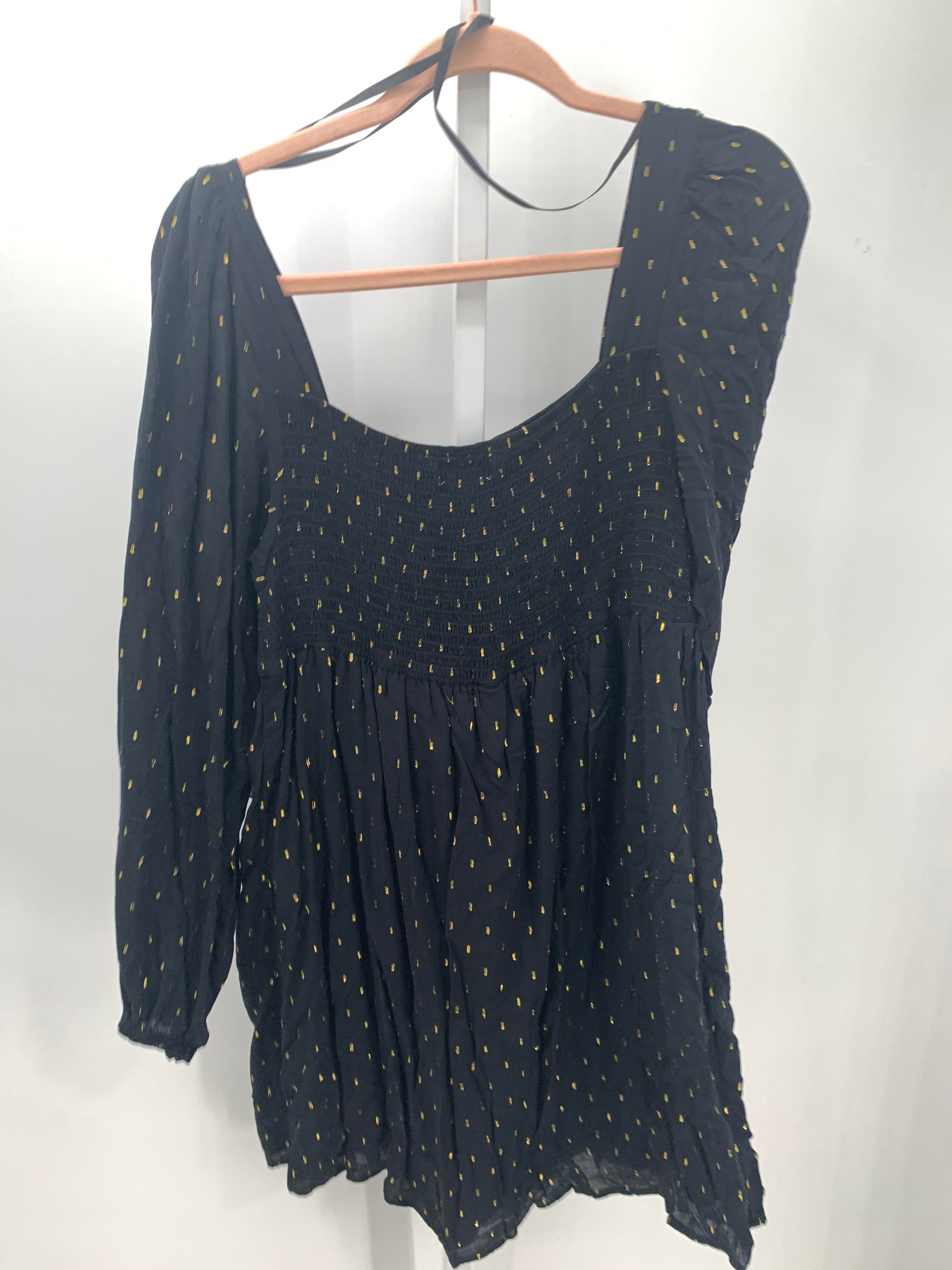 Motherhood Black Size Medium Maternity Long Sleeve Dress