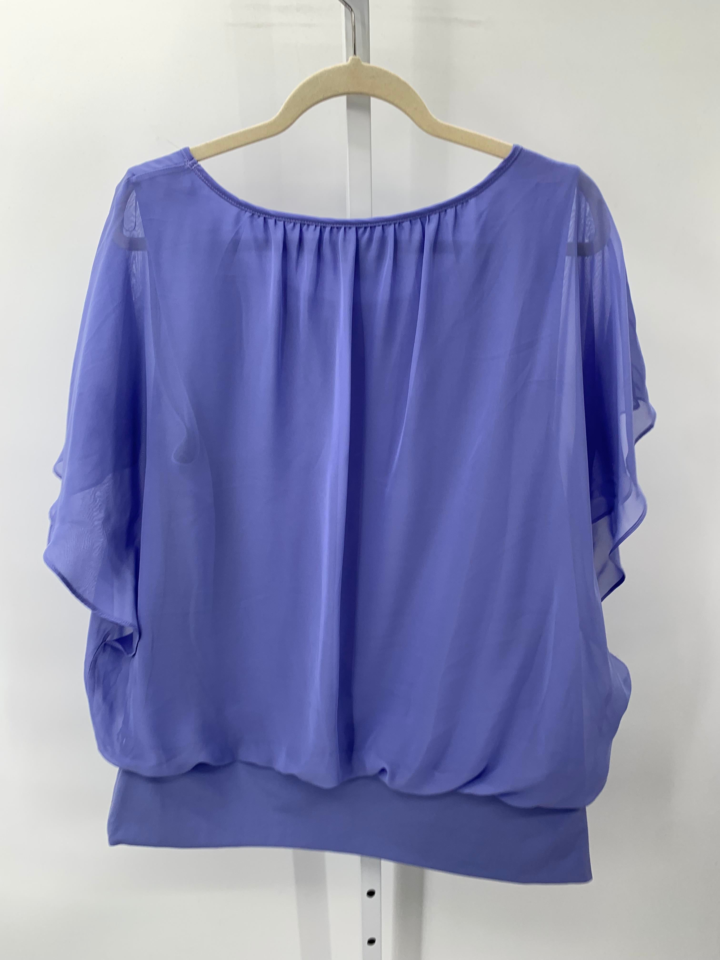 JM Collection Size Extra Large Misses Short Sleeve Shirt