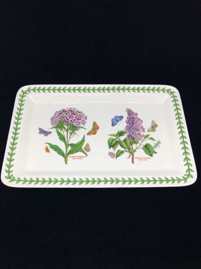 SWEET WILLIAM & GARDEN LILAC ENTERTAINMENT PLATTER.