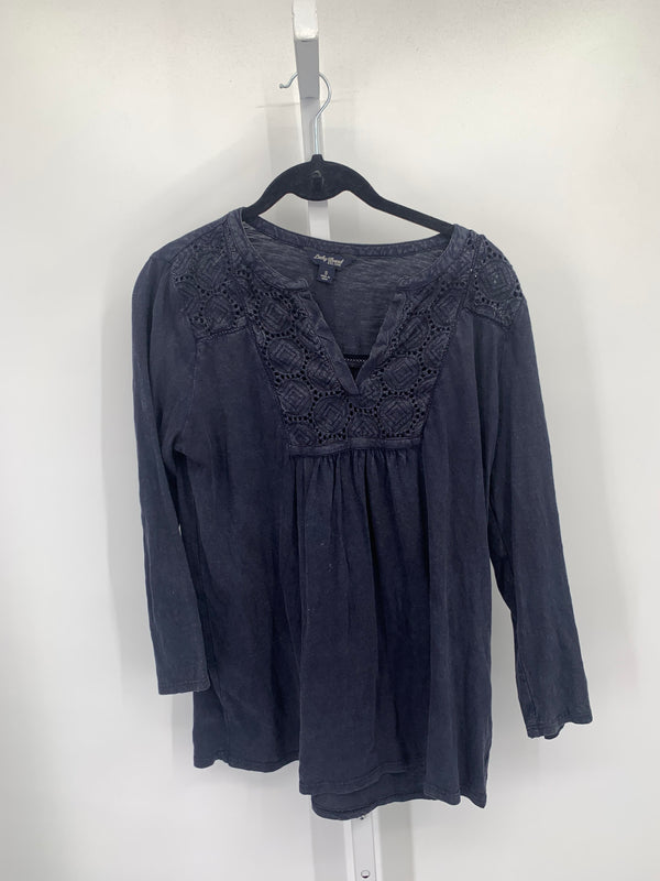 Lucky Brand Size Small Misses 3/4 Sleeve Shirt