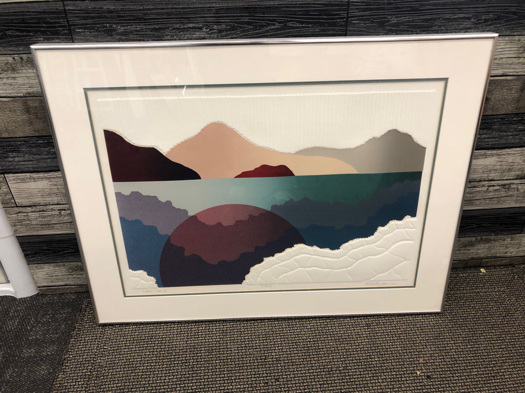 SUNSET ABSTRACT WALL ART -ROBERT WATERMAN.