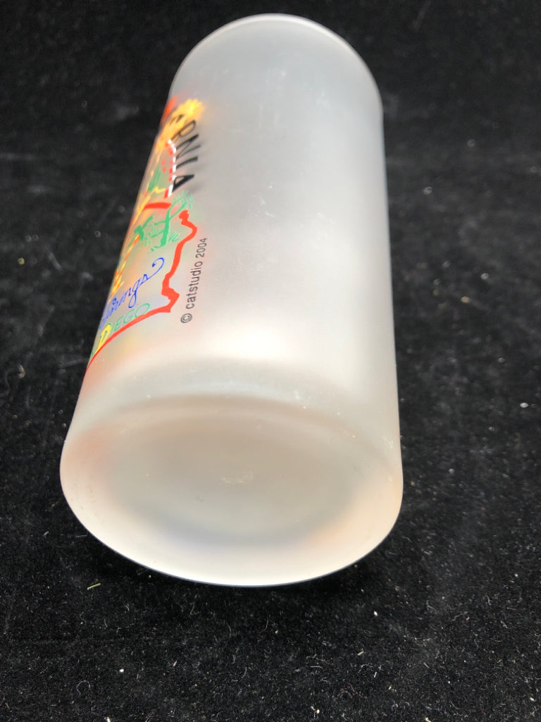 CALIFORNIA FROSTED TUMBLER.