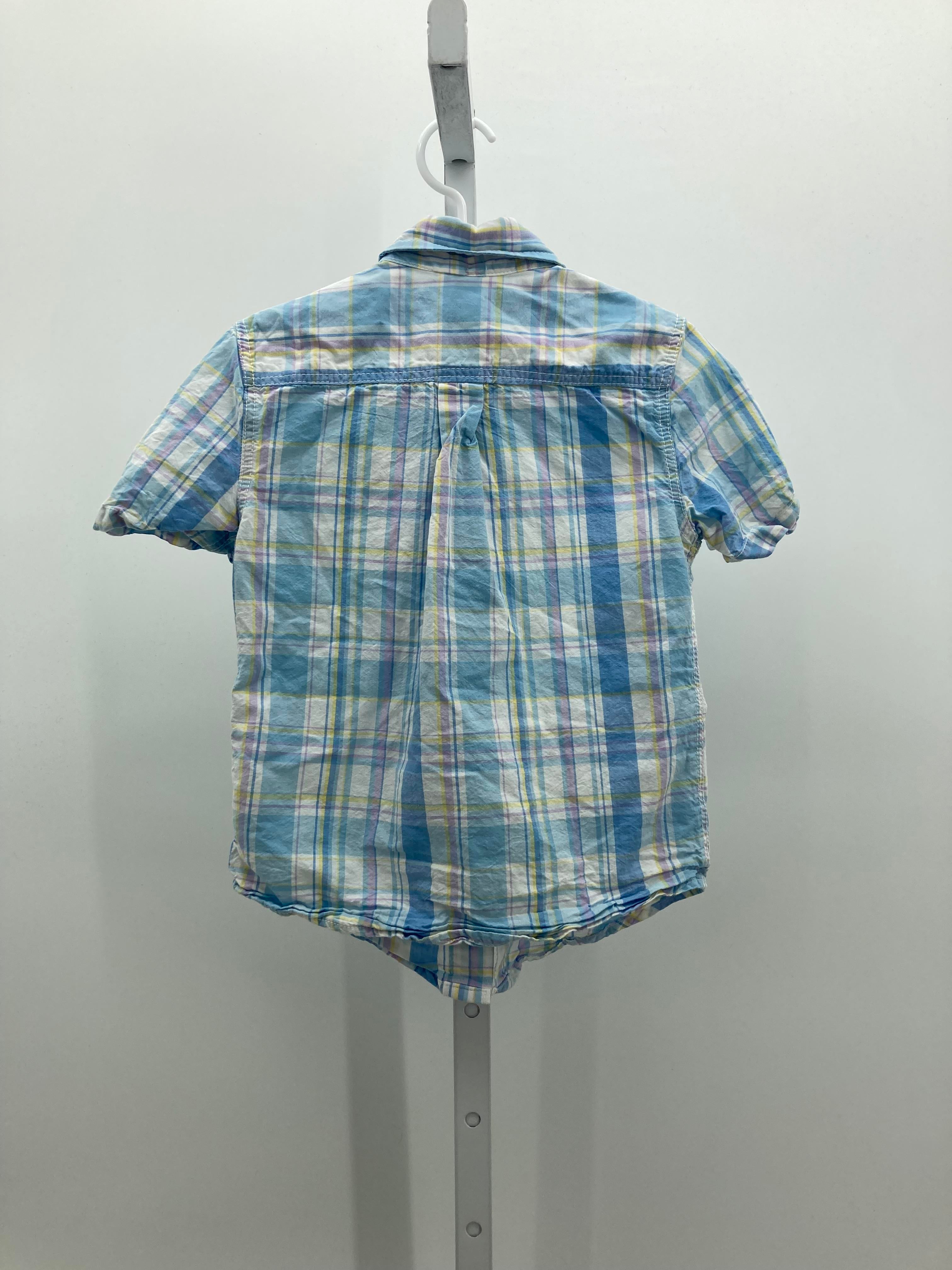 PURPLE YELLOW PLAID BTN DOWN