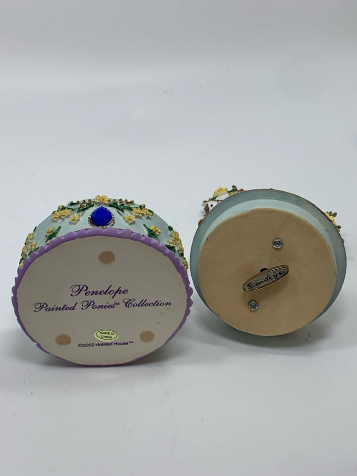 PENELOPE PAINTED PONIES SPINNING CAROUSEL BOX.