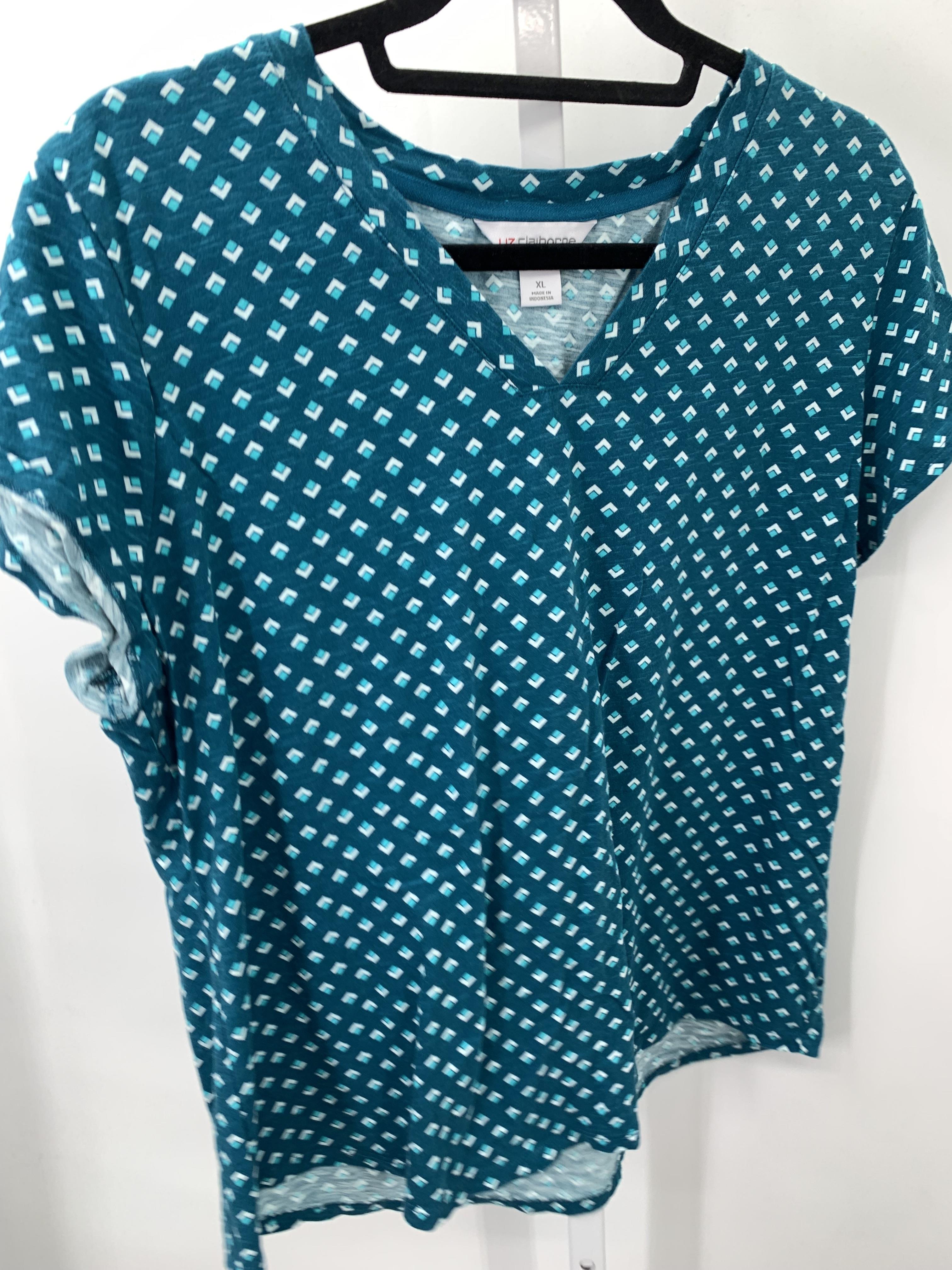 Liz Claiborne Size Extra Large Misses Short Sleeve Shirt
