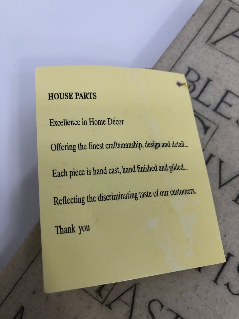 'ACCEPT DIFFERENCES' HOUSE PARTS INC MARBLE WALL HANGING.