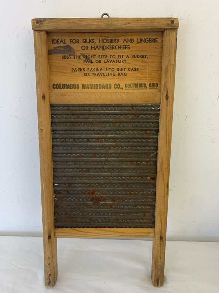 VTG WASH BOARD DUBL HANDI COLUMBUS OH.