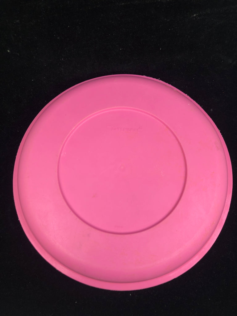 VTG PINK AND PURPLE DIVIDED CONTAINER.