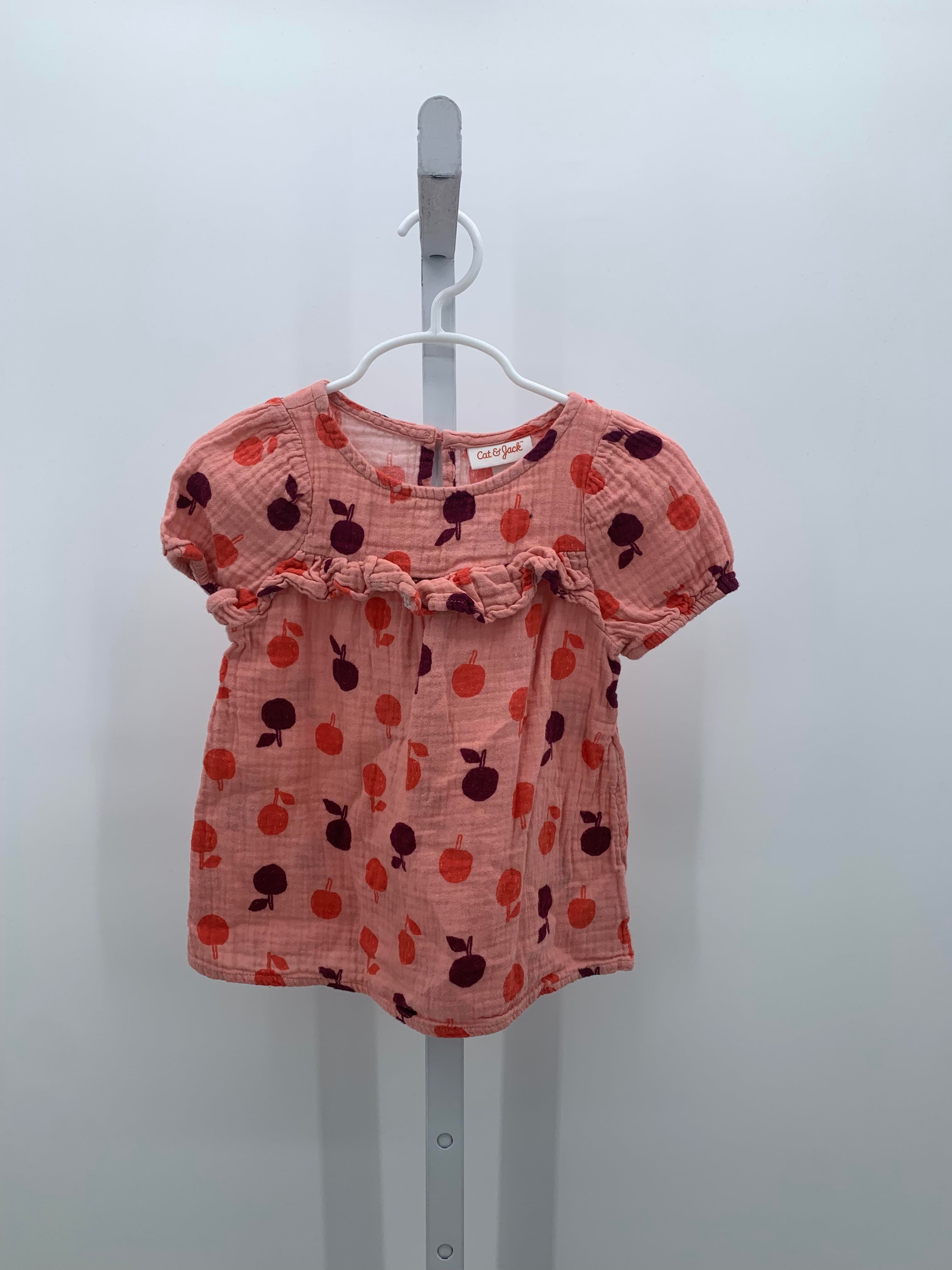 Cat & Jack Size 3T Girls Short Sleeve Shirt