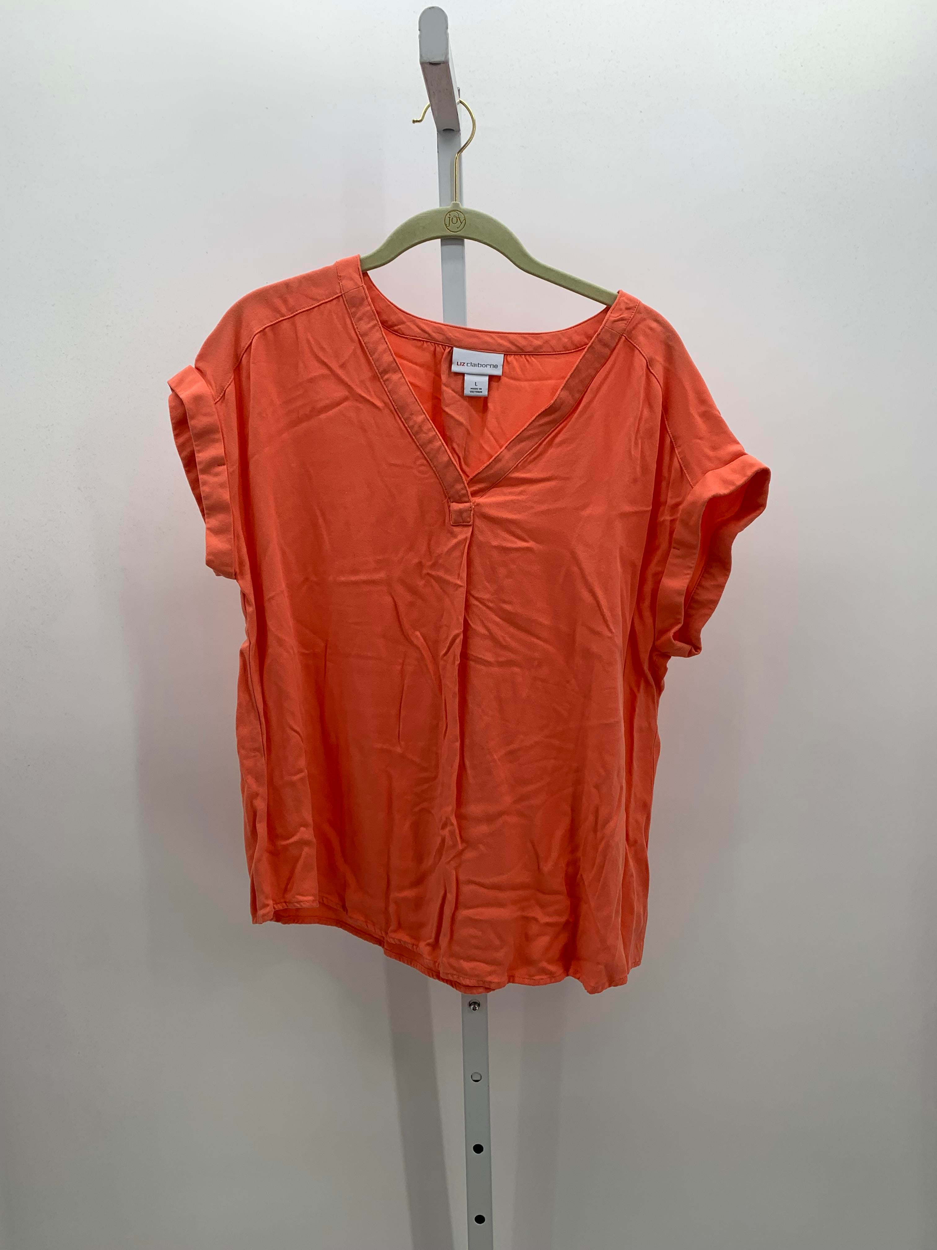 Liz Claiborne Size Large Misses Short Sleeve Shirt