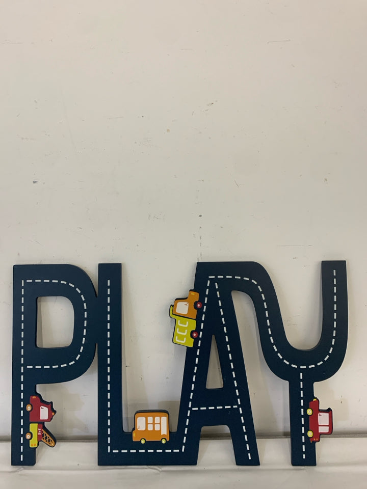 NAVY BLUE PLAY WALL HANGING.