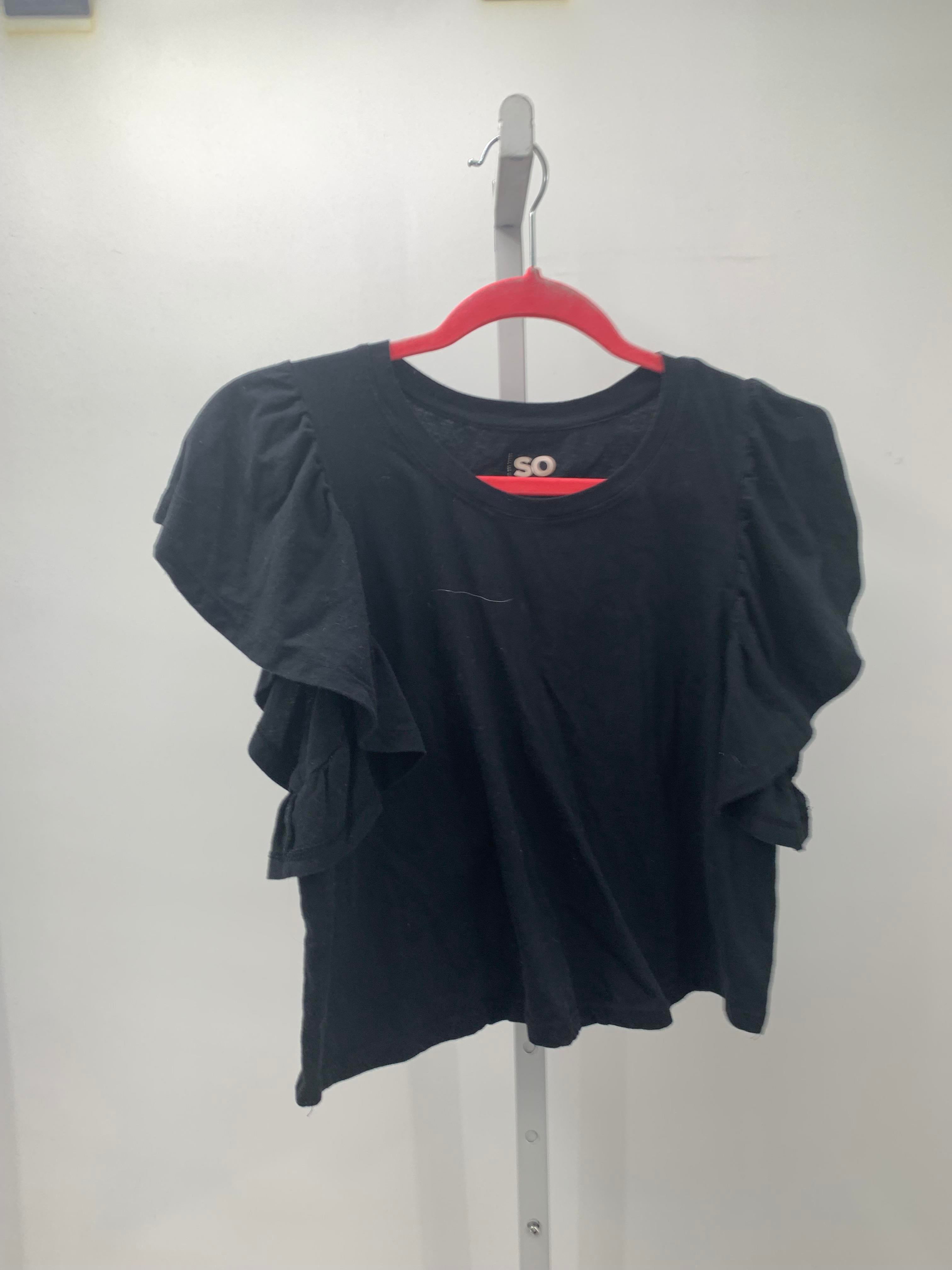 SO Size Large Juniors Short Sleeve Shirt