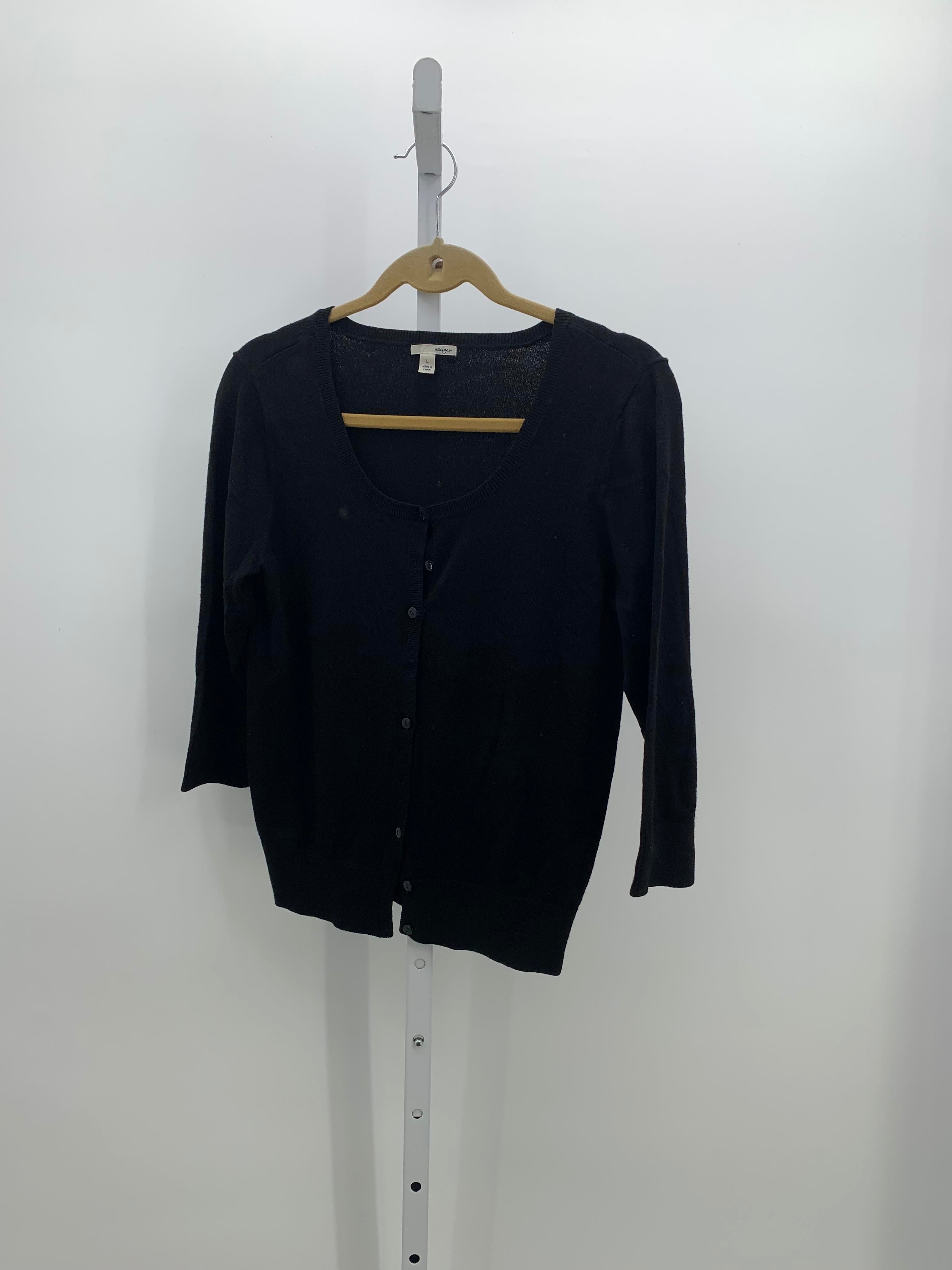halogen Size Large Misses 3/4 Sleeve Sweater