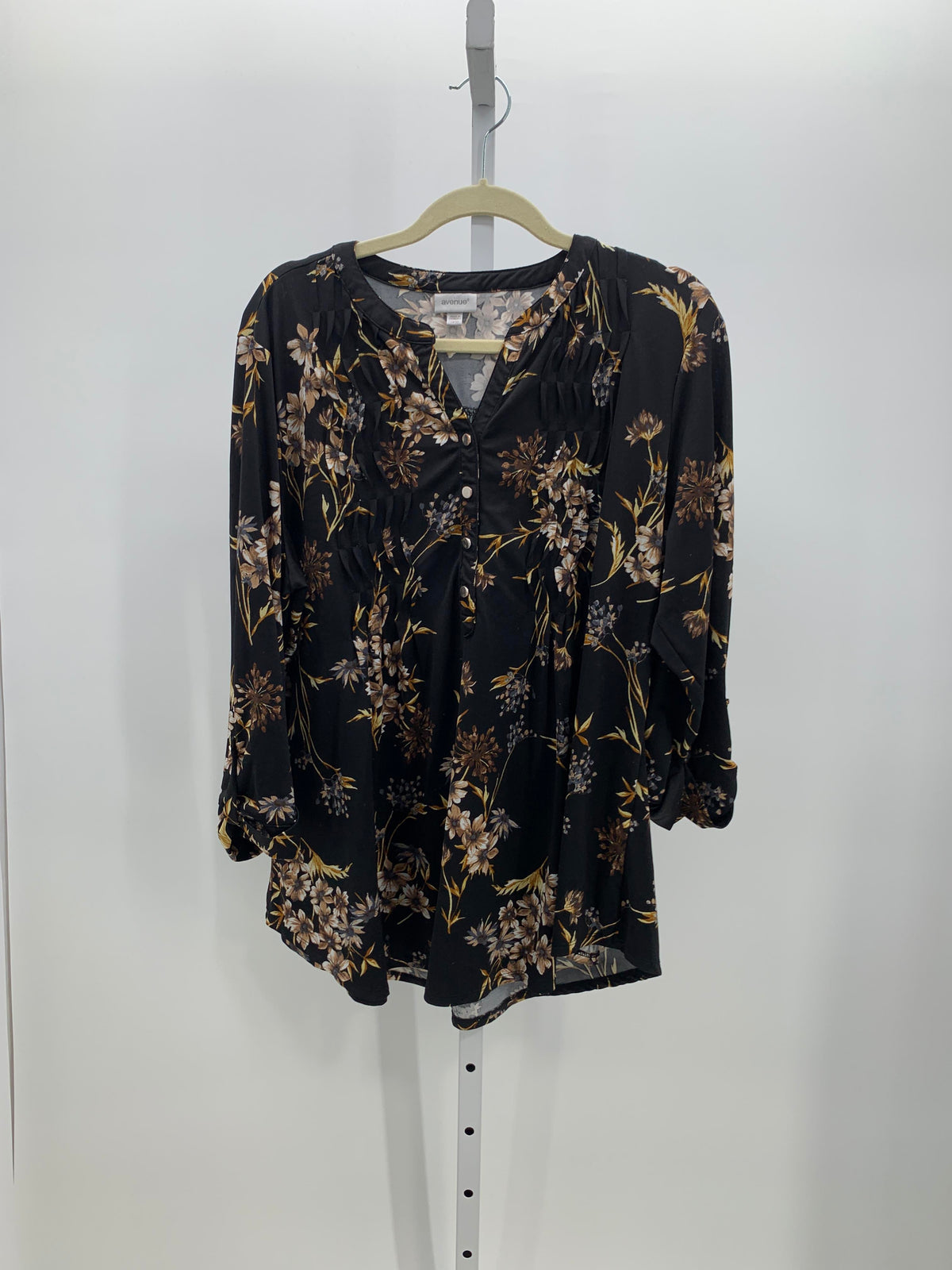 Avenue Size 18/20 W Womens 3/4 Sleeve Shirt