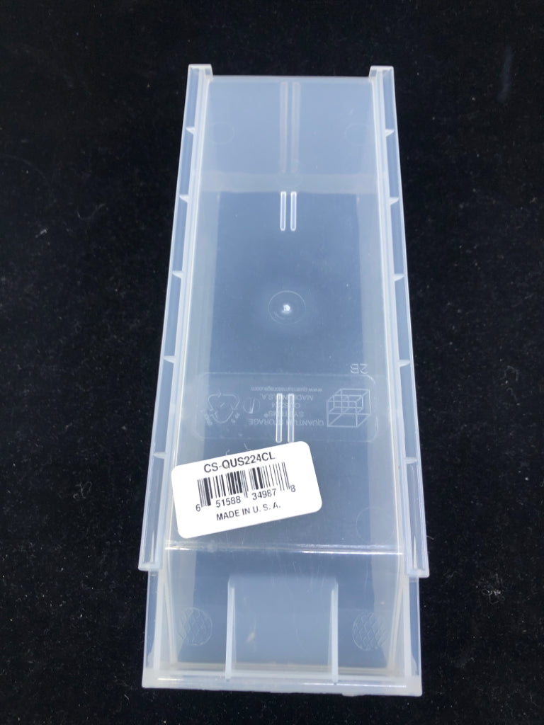 6 CLEAR CONTAINER STORE ORGANIZER COMES APART.