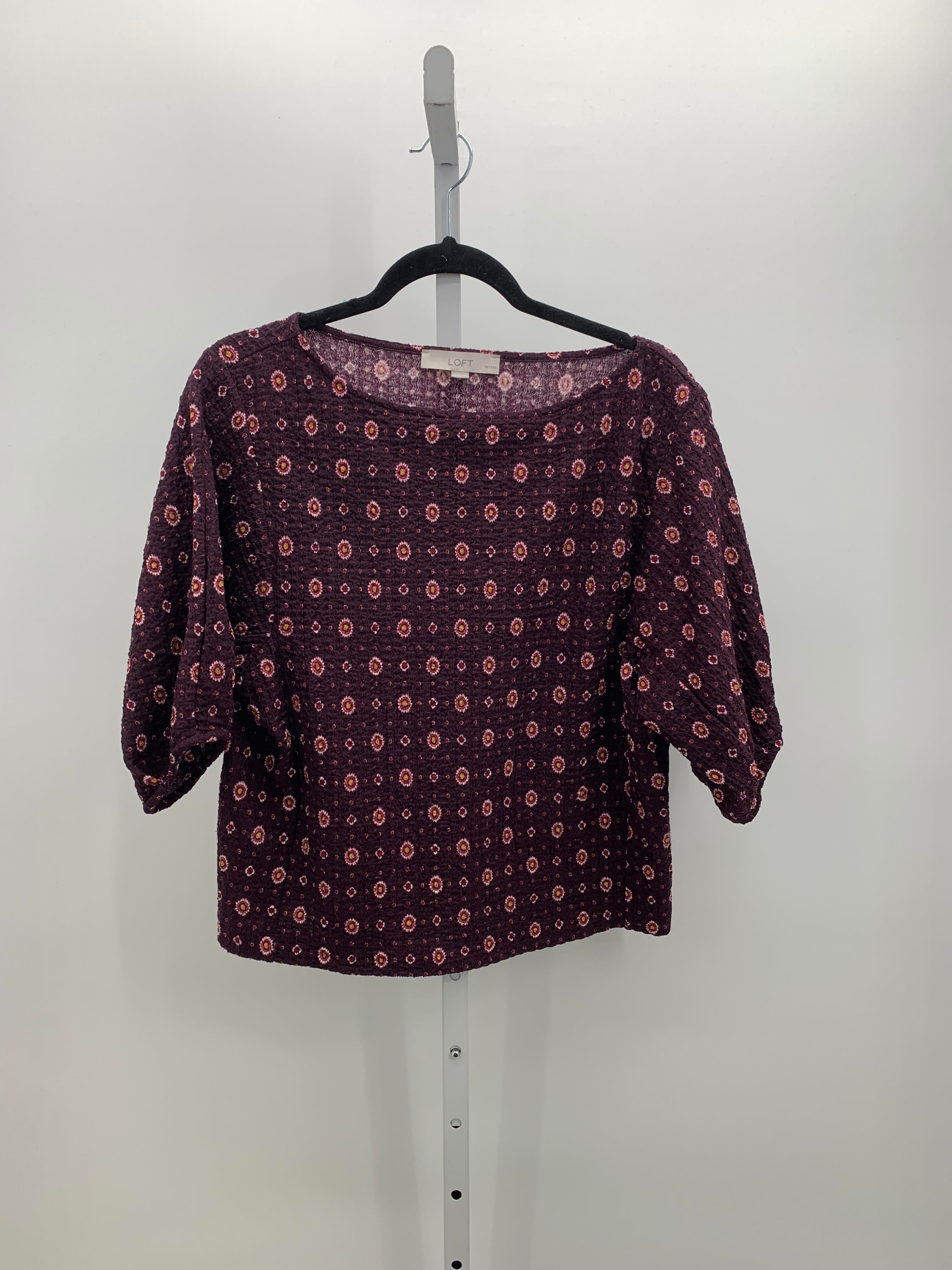 Loft Size Medium Petite Petite Short Sleeve Shirt