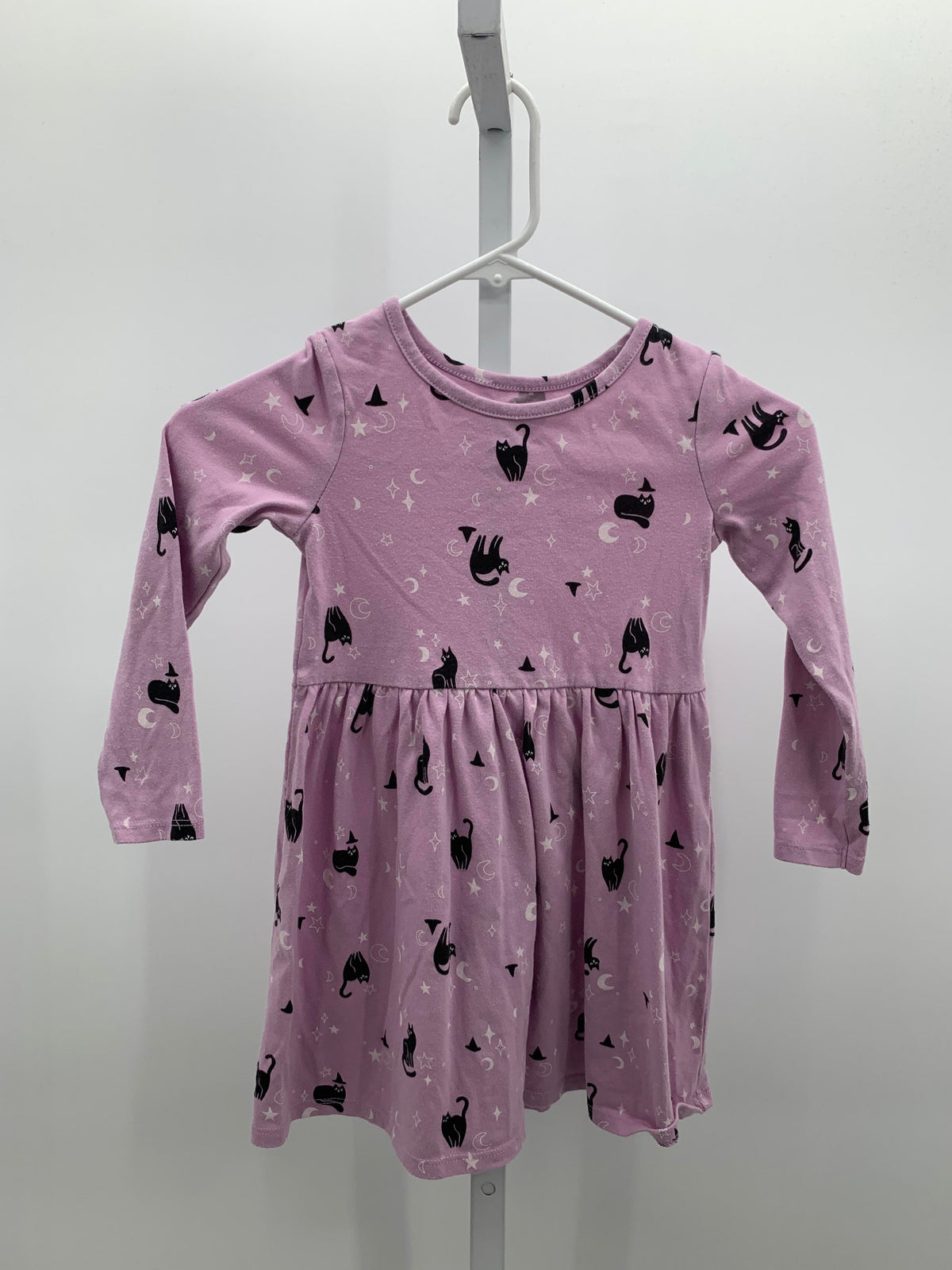 LONG SLV DRESS BLACK CATS