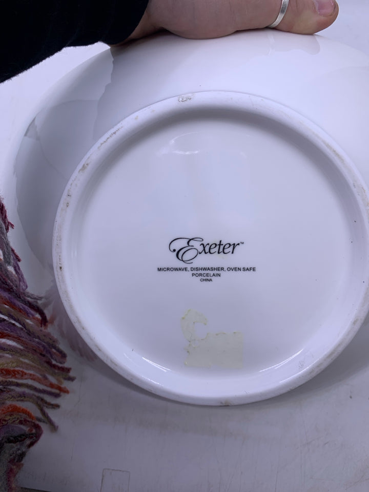 HEAVY LIFTED EDGES BOWL PORCELAIN.