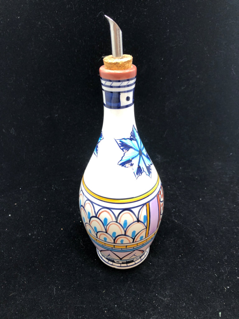 CERAMIC OLIVE OIL BOTTLE.