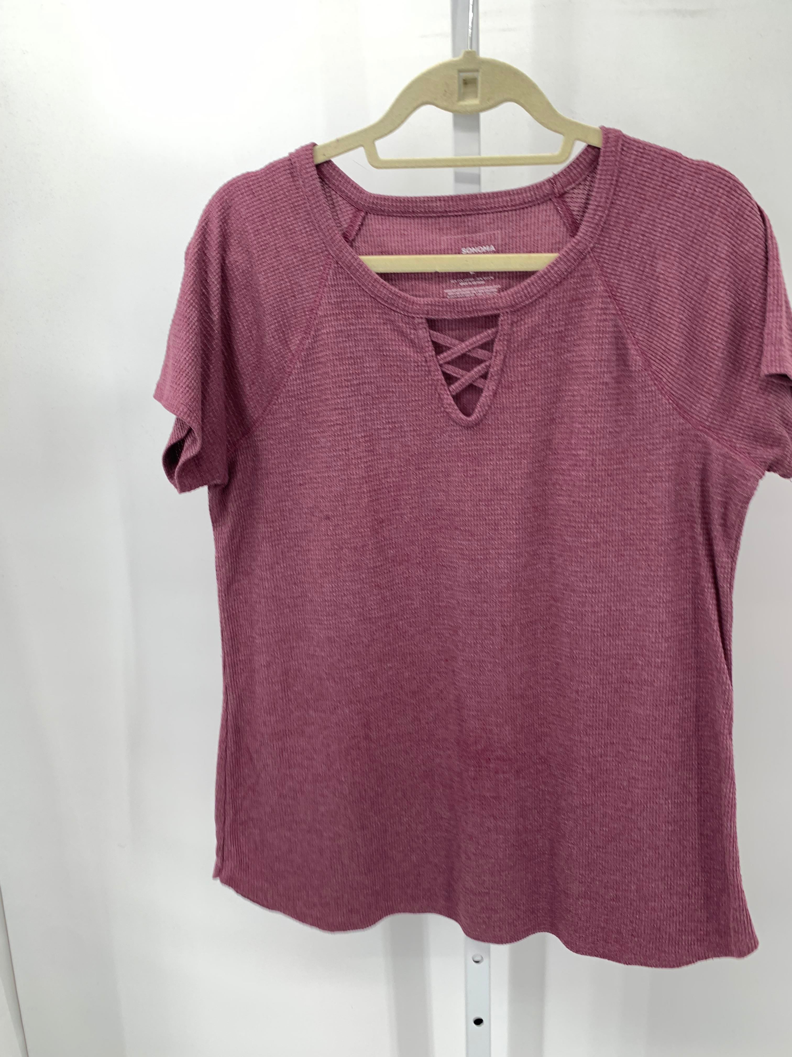 Sonoma Size Large Misses Short Sleeve Shirt