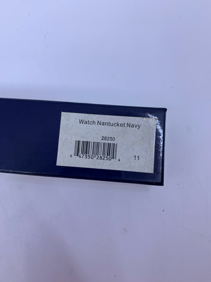 Nib Nantucket Navy Paisley Watch.